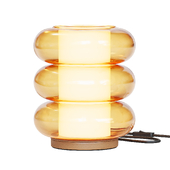 Amber glass table lamp, Armillo