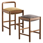 Dubel Backless Bar Stool