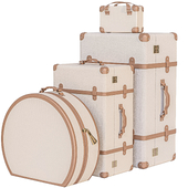 Collection of suitcases for travel