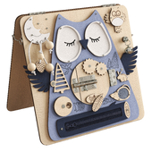Mini busyboard "Owl"