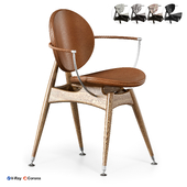 CIRCLE DINING CHAIR WITH ARMRESTS