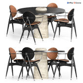 DINING TABLE WITH 4 CHAIRS