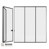 Factory of interior doors "Terem": interior door Meta 01 stationary corner partition