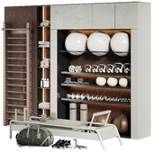 A Rack with Gym Equipment 01