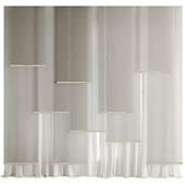 Silk and Panel Curtain 034