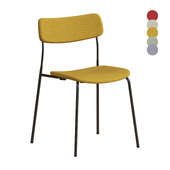 Ella Chair Upholstered Four Leg Base