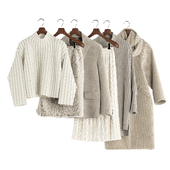 Women's beige clothes for close angles