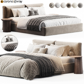 Foster Bed 180 Velvet Smoke By Divan.ru