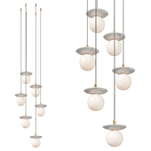Orbit Stone 6lt Pendant Light