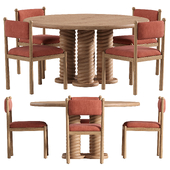 Basile Dining chair and Blaise Dining Table