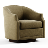 Massoud - Carly Wood Swivel Chair