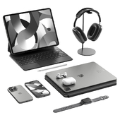 Set of Apple equipment Black 02