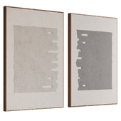 Decorative plaster panel 48 in a wooden frame