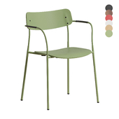Ella Chair Four Legs Base Laminate Long Armrest