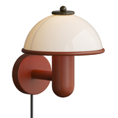 Mushroom Wood Wall Lamp