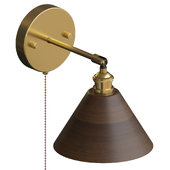 Vintage Wood Wall Lamp