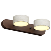 Travertine Duo Wall Light