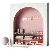 Sports studio with a wall with an arch