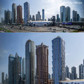 Dubai Skyscrapers Panorama v3