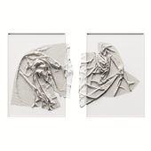 Panel with fabric