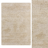 Cream colored wool carpet