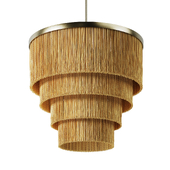 hanging lampshade made of threads 3