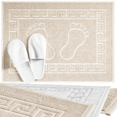 Happy Fox Home Towel-Foot Mat with Slippers