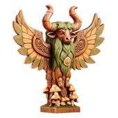 Mystical Winged Totem SCULPTURE