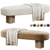 Baleka Boucle End of Bed Bench Seat