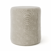 Soft round pouf