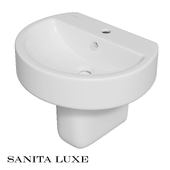OM SANITA LUXE BEST washbasin + semi-pedestal BEST