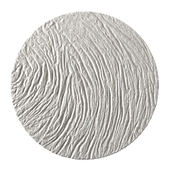 Round plaster panel with folds No. 1