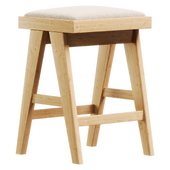 High stool with padding Sissi
