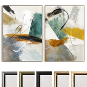 Plaster Two Photo Frame B-702