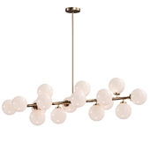 Glass Globes Linear Chandelier