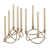 Georg Jensen Candlesticks with Candles
