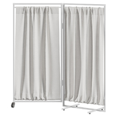 2-section medical screen