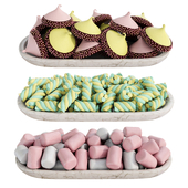 Candy oval bowls