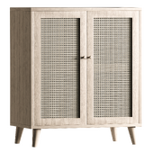 Indonesian Rattan Storage Console