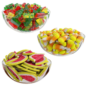 Jelly sweet glass bowls