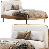 Miles Wood Upholstered Bed by Westelm