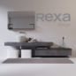 rexa design washbasin with furniture and accessories - Bathroom ...