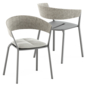 Ria Dining armchair and Dining armchair with woven rope by Fast - Chair ...