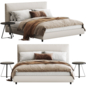 Ikea Dunvik Fabric Bed - Bed - 3D model