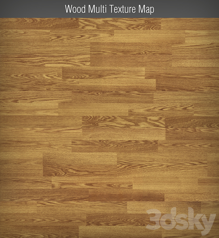 Wood Multi Texture Map (parquet) - Floor coverings - 3D model