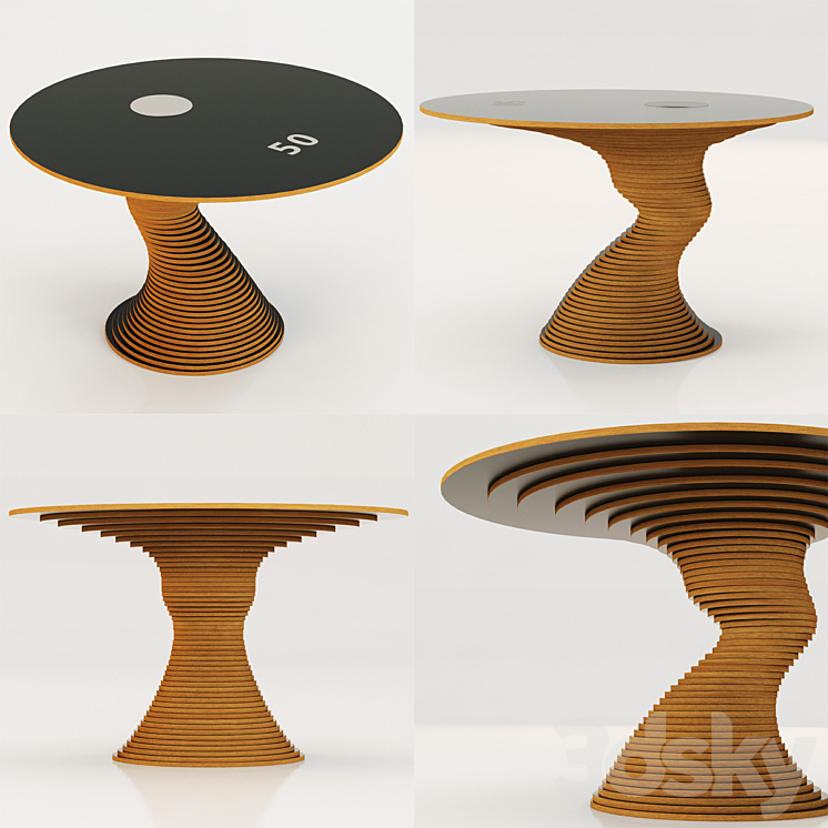 Restoration Hardware Stack Table 50 - Table - 3D model