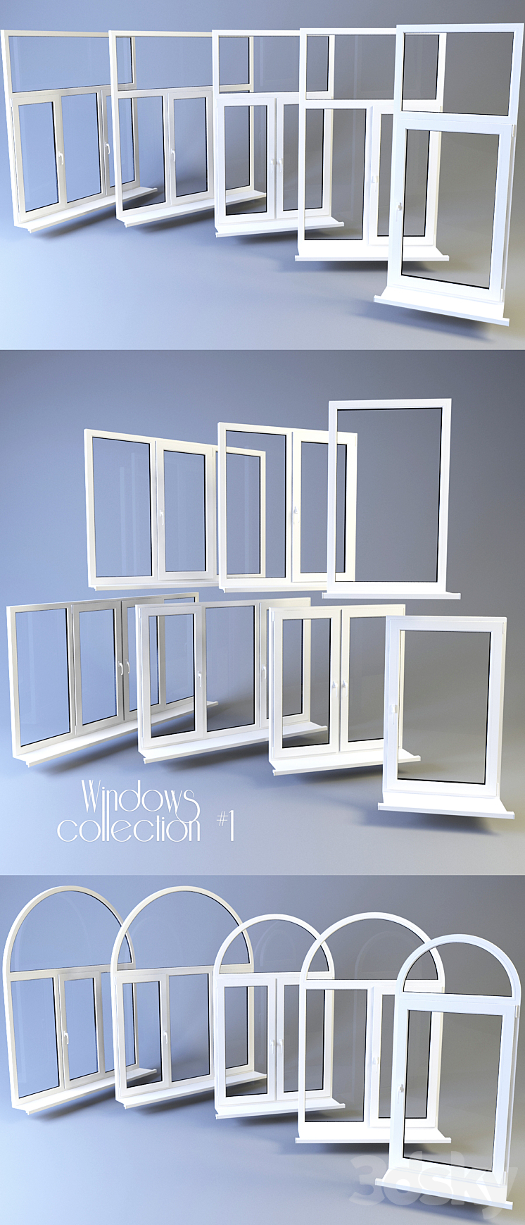 Sample Collection Window Windows collection # 1 - Windows - 3D model