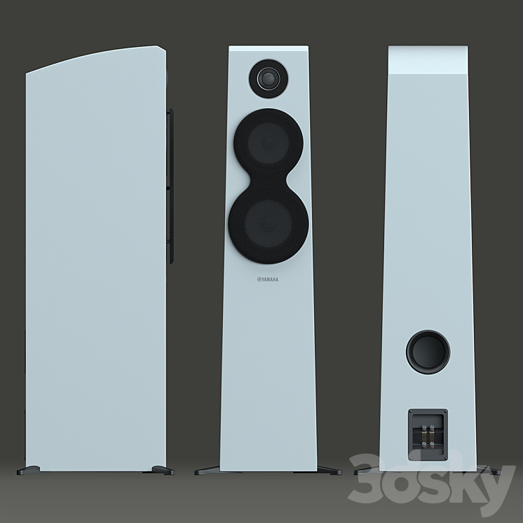 【期間限定】 Yamaha NS-F700 - Audio tech - 3D model スピーカー・ウーファー