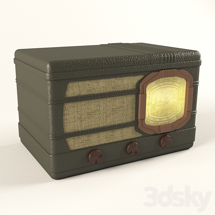 Radiogram - Audio tech - 3D model