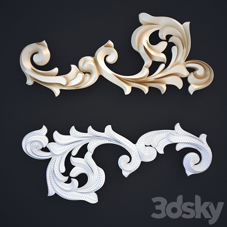 FABELLO DÉCOR W8038R - Decorative plaster - 3D model